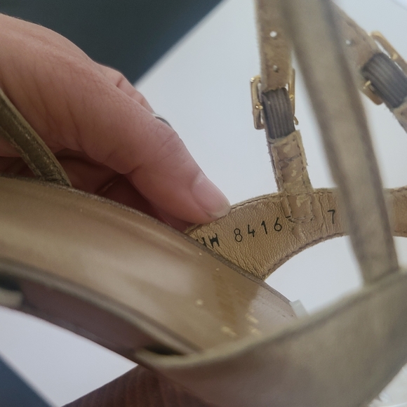 STUART WEITZMAN OPEN TOE PLATFORM HEELS SIZE 7 - Picture 4 of 10